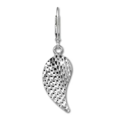 SilberDream Ohrhänger Flügel diamantiert 925er Silber Damen SDO388J