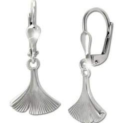 SilberDream Ohrhänger Ginko 925 Silber Damen Ohrring SDO4459J