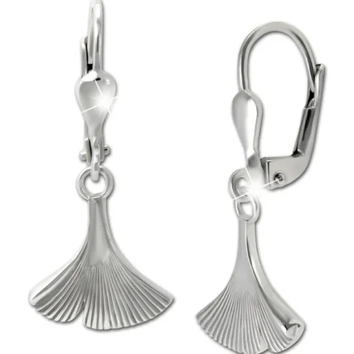 SilberDream Ohrhänger Ginko 925 Silber Damen Ohrring SDO4459J