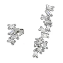 SilberDream Ohrhänger Glamour Zirkonia 925 Sterling Silber Damen Ohrring GSO466W