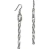 SilberDream Ohrhänger Glamour Zirkonia grau 925er Silber Damen SDO467K