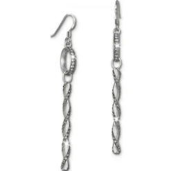 SilberDream Ohrhänger Glamour Zirkonia grau 925er Silber Damen SDO467K