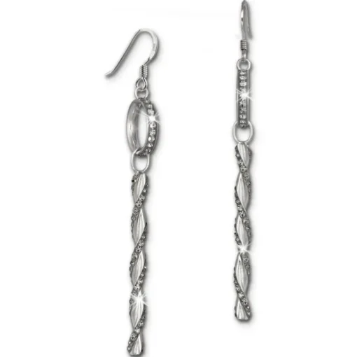 SilberDream Ohrhänger Glamour Zirkonia grau 925er Silber Damen SDO467K