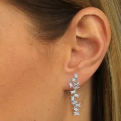 SilberDream Ohrhänger Glamour Zirkonia 925 Sterling Silber Damen Ohrring GSO466W