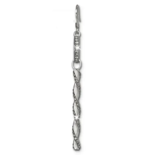 SilberDream Ohrhänger Glamour Zirkonia grau 925er Silber Damen SDO467K