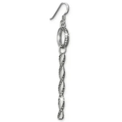 SilberDream Ohrhänger Glamour Zirkonia grau 925er Silber Damen SDO467K