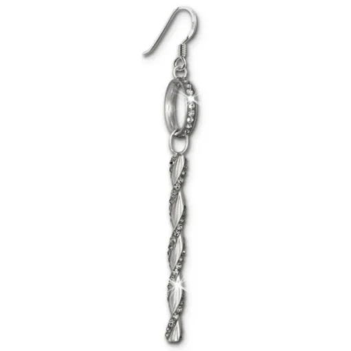 SilberDream Ohrhänger Glamour Zirkonia grau 925er Silber Damen SDO467K
