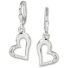 SilberDream Ohrhänger Herz Ohrring 925 Sterling Silber SDO504