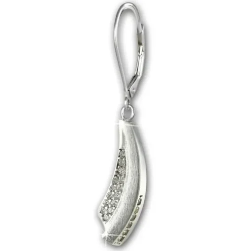 SilberDream Ohrhänger Klassik Zirkonia 925er Sterling Silber Damen SDO4344W