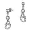 SilberDream Ohrhänger Liebe Zirkonia 925 Sterling Silber Damen Ohrring GSO453W