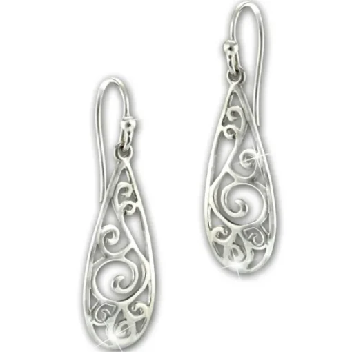 SilberDream Ohrhänger Ornament 925 Sterling Silber Damen Ohrringe SDO6718J
