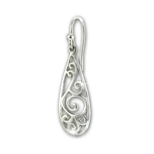 SilberDream Ohrhänger Ornament 925 Sterling Silber Damen Ohrringe SDO6718J