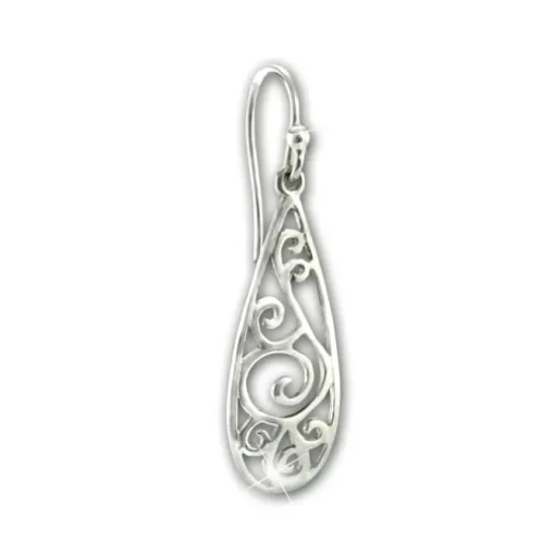 SilberDream Ohrhänger Ornament 925 Sterling Silber Damen Ohrringe SDO6718J