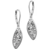 SilberDream Ohrhänger Oval Zirkonia weiß 925 Silber Damen Ohrring SDO4318W