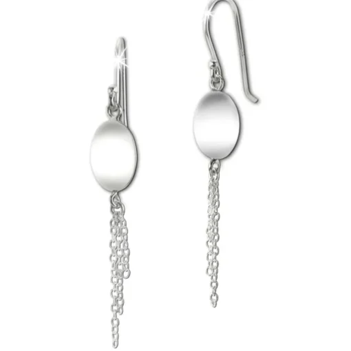 SilberDream Ohrhänger Oval 925er Sterling Silber Damen Ohrring SDO8806J
