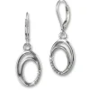 SilberDream Ohrhänger Ovale Zirkonia 925 Silber Damen Ohrring SDO4346W