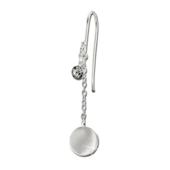 SilberDream Ohrhänger Plättchen Zirkonia weiß 925 Silber Damen Ohrring SDO8812W