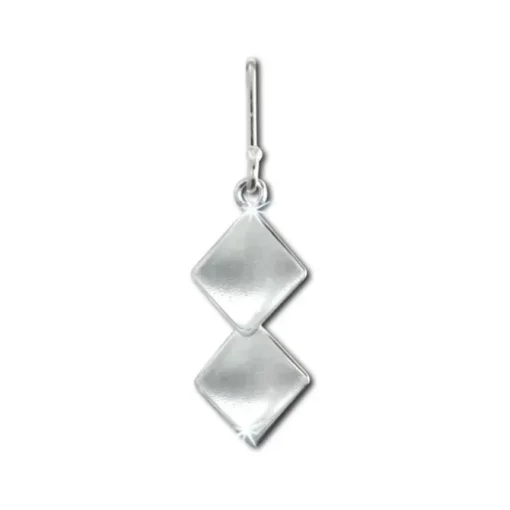 SilberDream Ohrhänger Quadrate 925er Sterling Silber Damen Ohrring SDO8810J