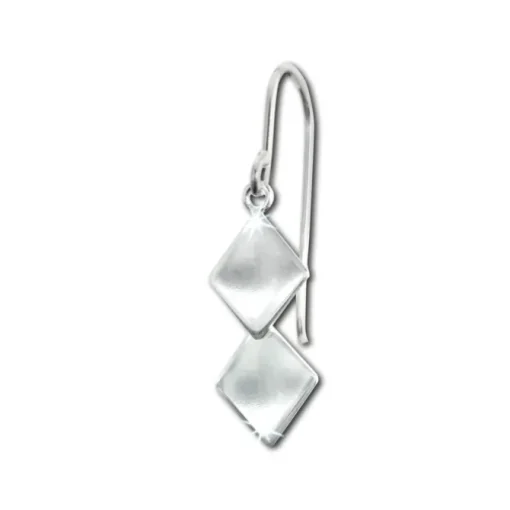 SilberDream Ohrhänger Quadrate 925er Sterling Silber Damen Ohrring SDO8810J
