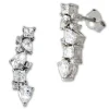 SilberDream Ohrhänger Ranke Zirkonia 925 Sterling Silber Damen Ohrring GSO489W