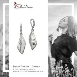 SilberDream Ohrhänger Rhombus 925 Sterling Silber Damen Ohrring SDO4341J