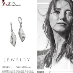 SilberDream Ohrhänger Rhombus 925 Sterling Silber Damen Ohrring SDO4341J