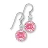 SilberDream Ohrhänger Rondell Zirkonia rosa 925 Silber SDO8602A