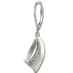 SilberDream Ohrhänger Segel Zirkonia 925er Sterling Silber Damen SDO4335W