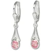 SilberDream Ohrhänger Stein rosa Ohrring 925 Silber SDO514A