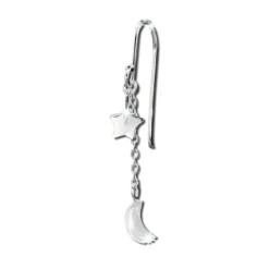 SilberDream Ohrhänger Stern & Mond 925er Sterling Silber Damen Ohrring SDO8807J