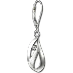 SilberDream Ohrhänger Tropfen Zirkonia 925er Sterling Silber Damen SDO4340W