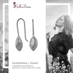 SilberDream Ohrhänger Tropfen Schliff 925 Silber Damen Ohrring SDO3430