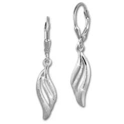 SilberDream Ohrhänger Welle 925 Sterling Silber Ohrring SDO4282J