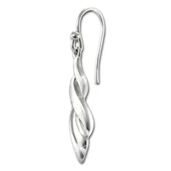 SilberDream Ohrhänger Zopf 925 Sterling Silber Damen Ohrringe SDO6717J