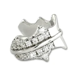 SilberDream Ohrklemme Blatt Zirkonia Ear Cuff Ohrringe 925 Silber GSO504W