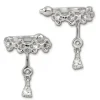 SilberDream Ohrklemme Blumen Zirkonia Ear Cuff Ohrringe 925 Silber GSO436W