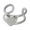 SilberDream Ohrklemme Herz Ear Cuff 925 Sterling Silber Fake Piercing SDO8879J