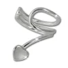 SilberDream Ohrklemme Herz Ear Cuff 925 Sterling Silber Fake Piercing SDO8876J