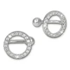 SilberDream Ohrklemme Kreise Zirkonia Ear Cuff Ohrringe 925 Silber GSO435W