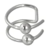 SilberDream Ohrklemme Kugeln Ear Cuff 925 Sterling Silber Fake Piercing SDO8875J