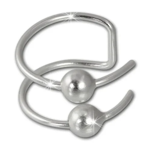 SilberDream Ohrklemme Kugeln Ear Cuff 925 Sterling Silber Fake Piercing SDO8875J