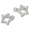 SilberDream Ohrklemme Stern Zirkonia Ear Cuff Ohrringe 925 Silber GSO434W