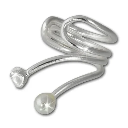 SilberDream Ohrklemme Zirkonia Ear Cuff 925er Silber Fake Piercing SDO8877J