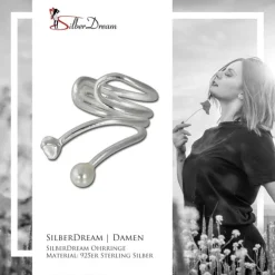 SilberDream Ohrklemme Zirkonia Ear Cuff 925er Silber Fake Piercing SDO8877J