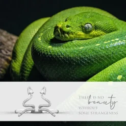 SilberDream Ohrklemmen Set Schlange Zirkonia Ear Cuff Ohrring 925 Silber GSO470W