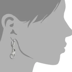 SilberDream Ohrring Blättchen 925er Silber Ohrhänger SDO549