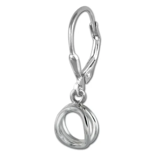 SilberDream Ohrring Doppelring 925 Sterling Silber Ohrhänger SDO5687