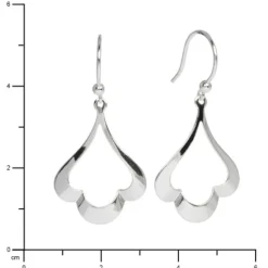 SilberDream Ohrring Ginkgo Blatt 925er Silber Ohrhänger SDO550