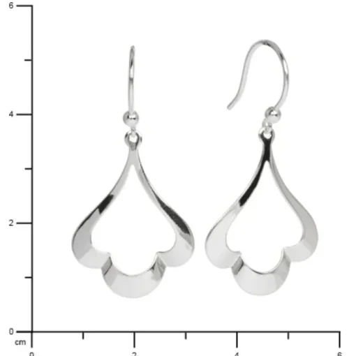 SilberDream Ohrring Ginkgo Blatt 925er Silber Ohrhänger SDO550