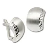 SilberDream Ohrring halbrund diamantiert 925 Silber Ohrstecker SDO318